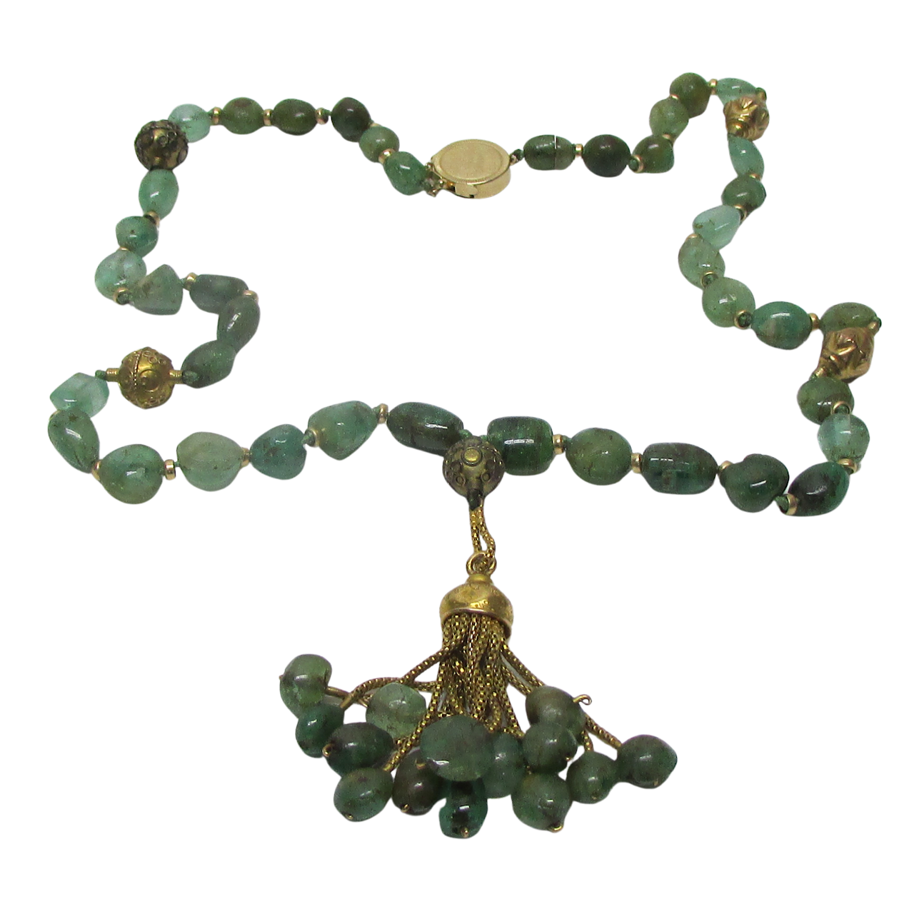 14K Gold & Jadeite Necklace