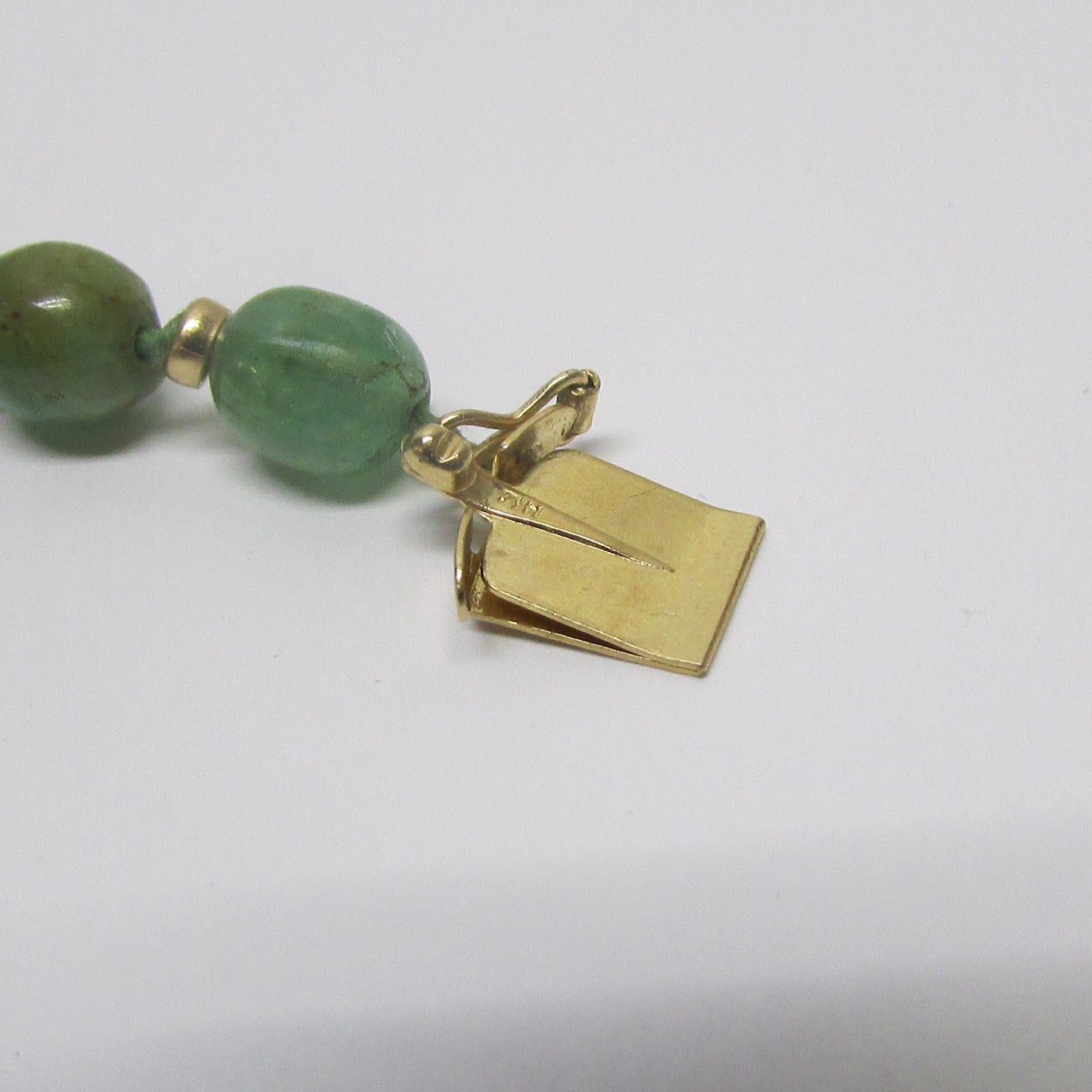 14K Gold & Jadeite Necklace