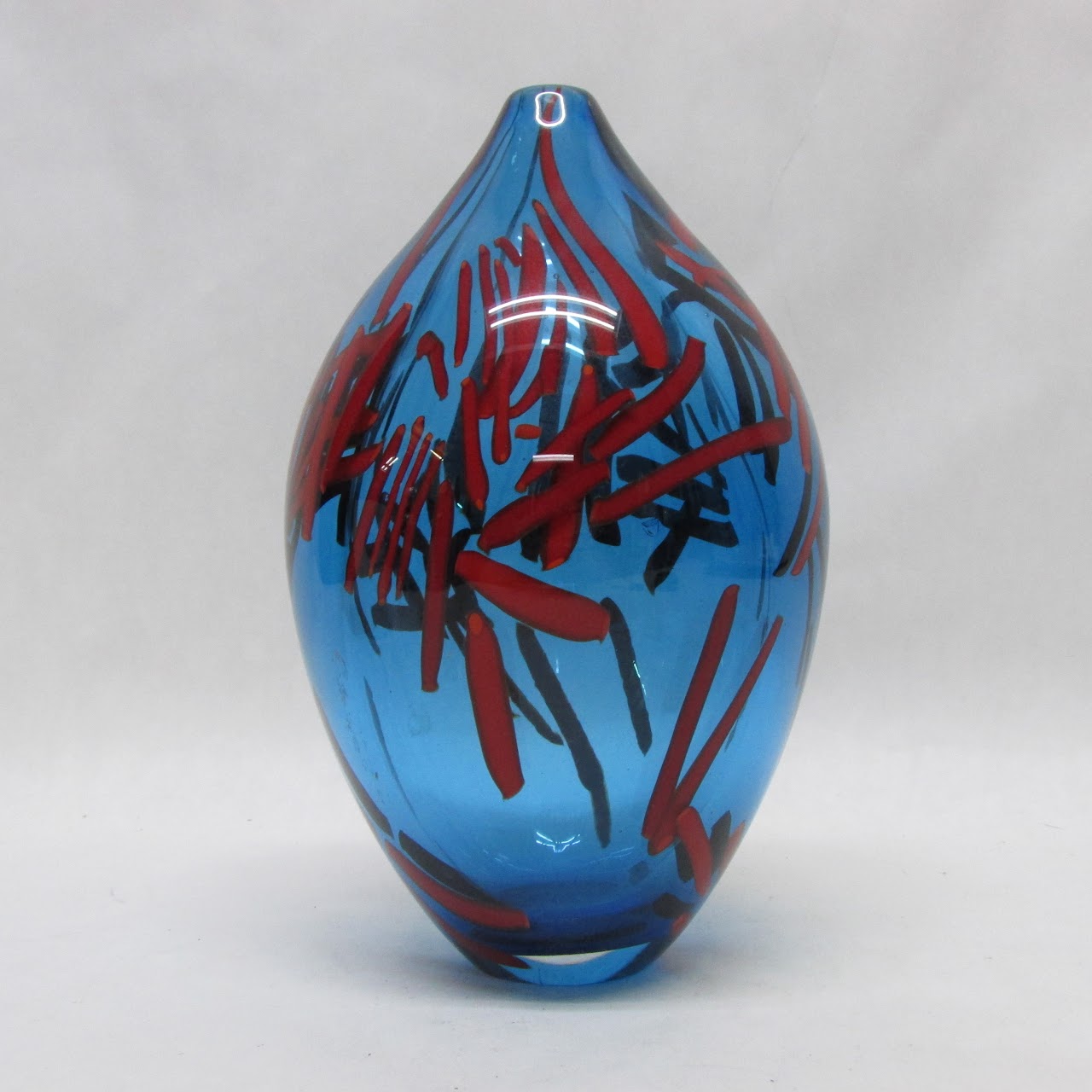 Eric Rubenstein Signed Art Glass Vase