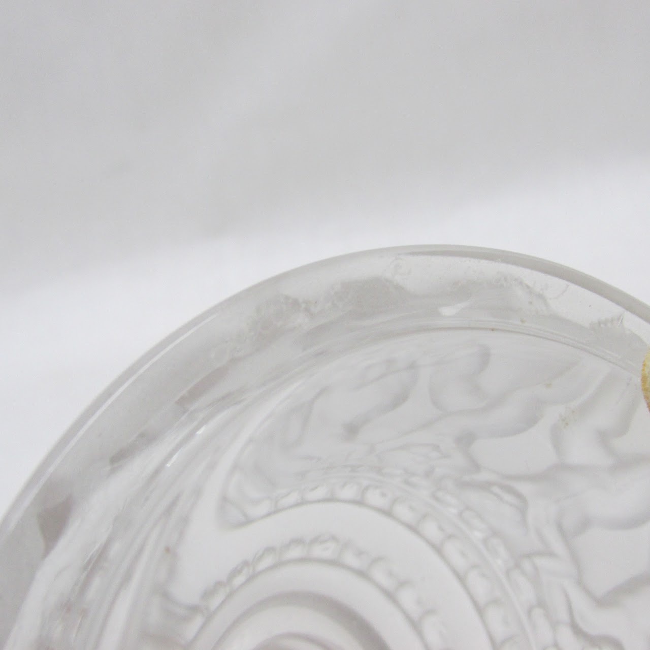 Lalique Frosted Crystal Les Enfants Lidded Jar