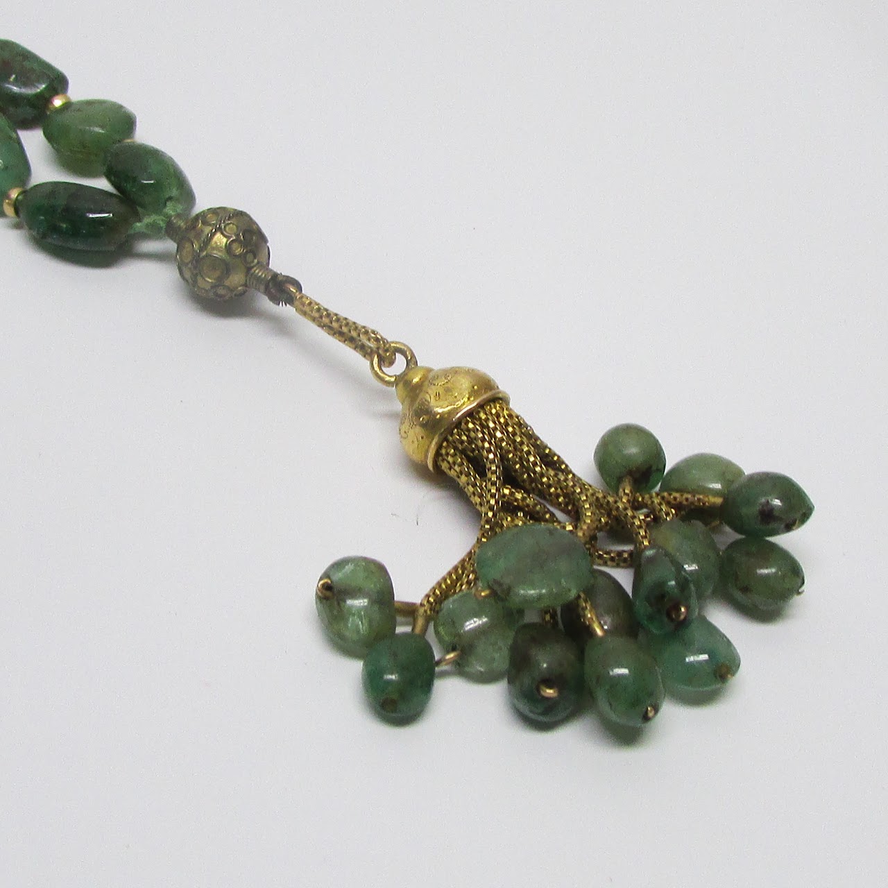 14K Gold & Jadeite Necklace