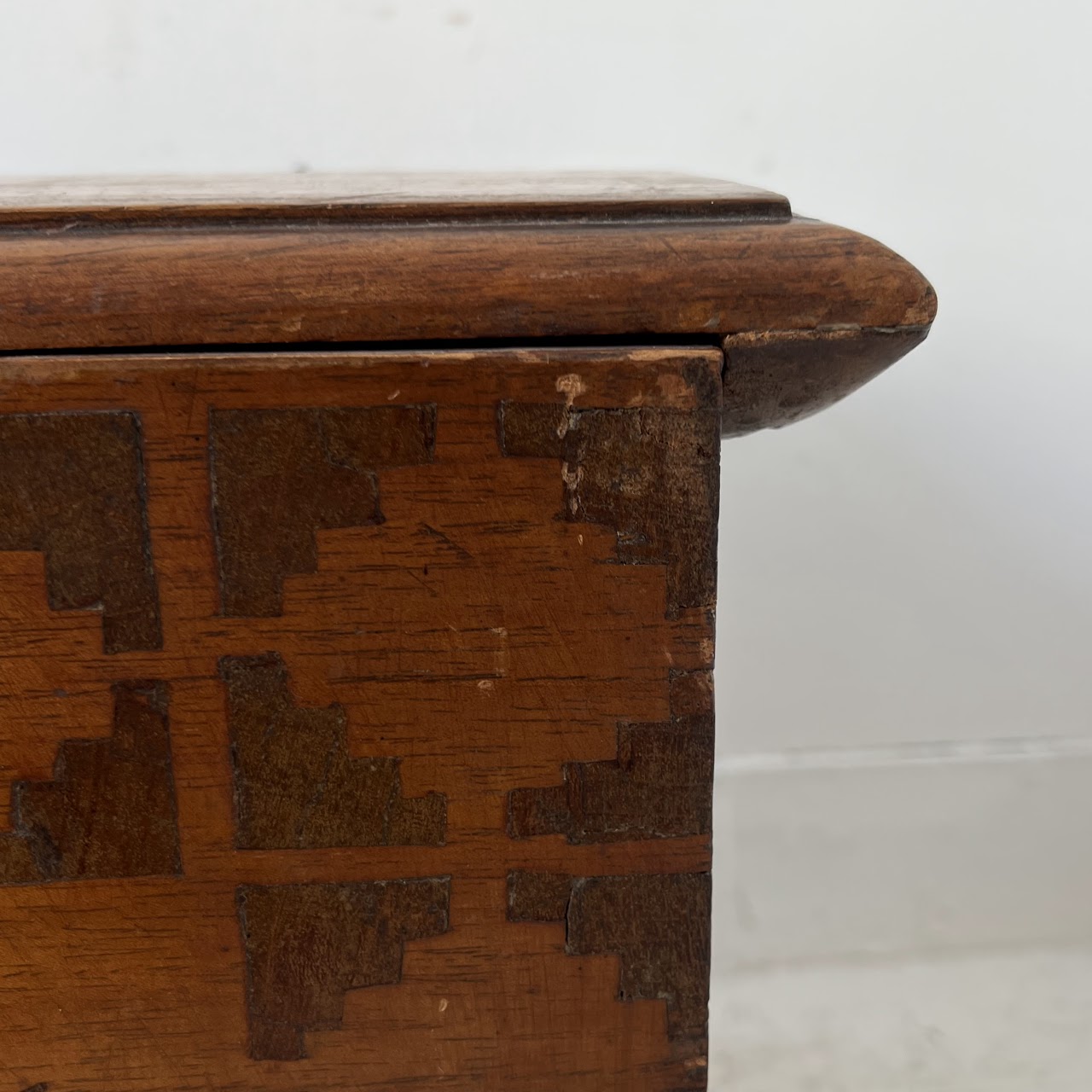 Antique Marquetry Blanket Chest