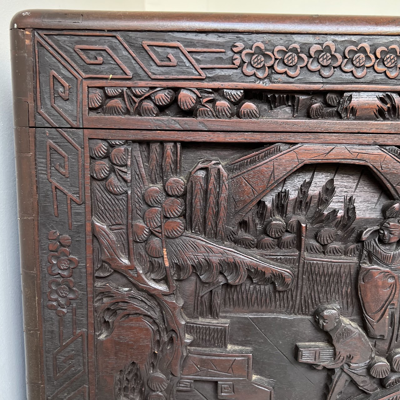 Chinese Carved Camphor Chest