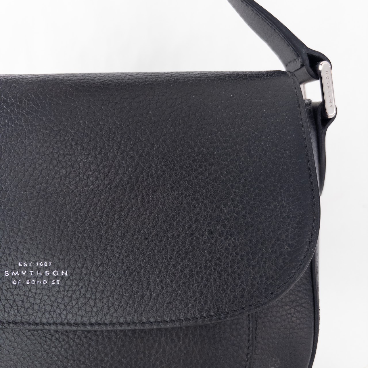 Smythson of Bond Street Leather Shoulder Bag