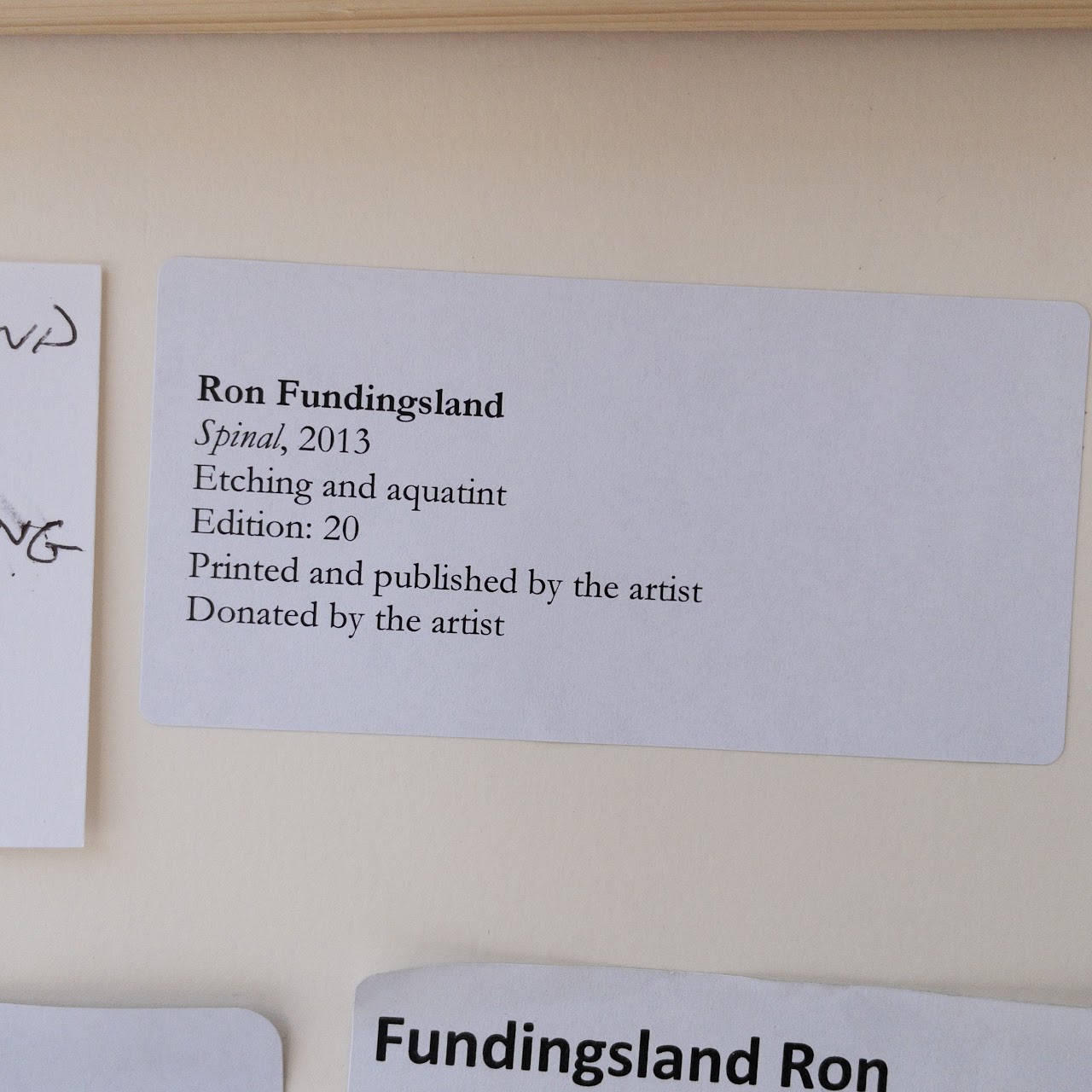 Ron Fundingsland Signed Etching & Aquatint