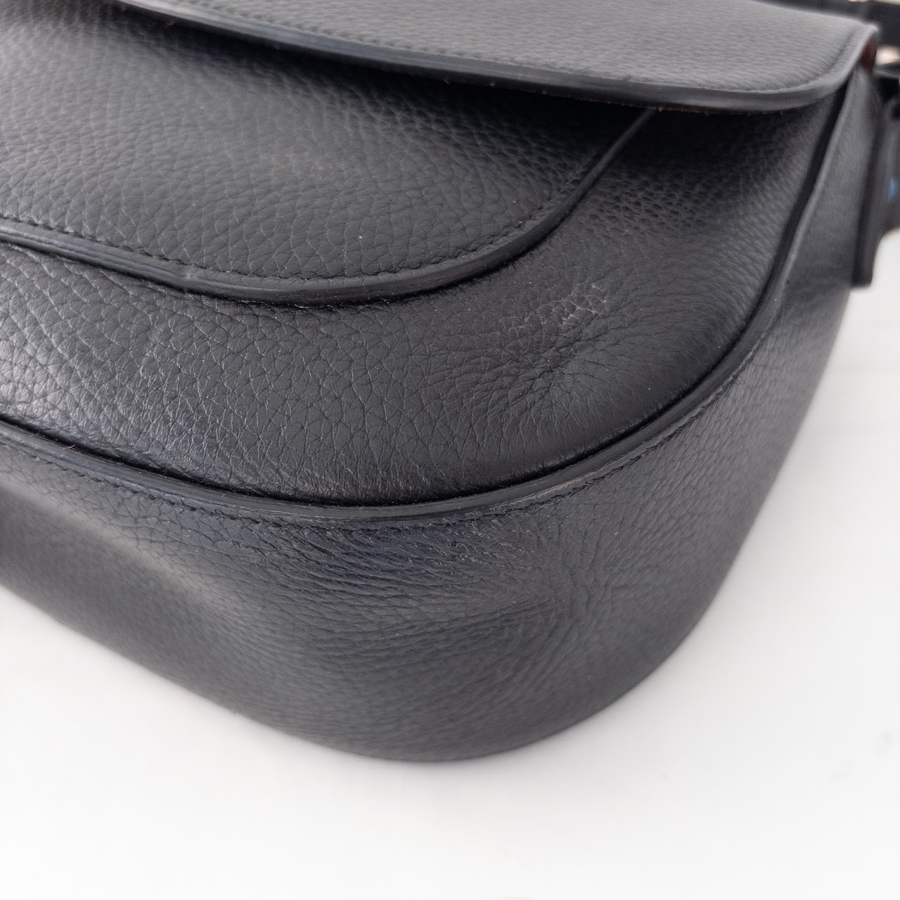 Smythson of Bond Street Leather Shoulder Bag