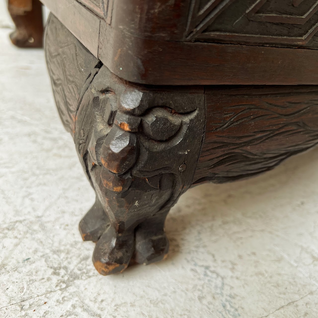 Chinese Carved Camphor Chest