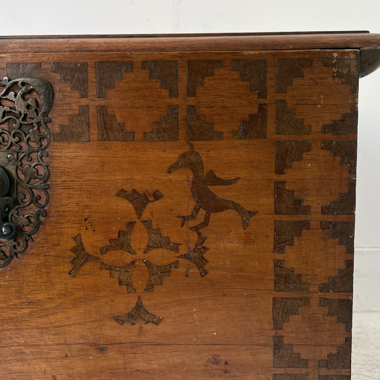 Antique Marquetry Blanket Chest