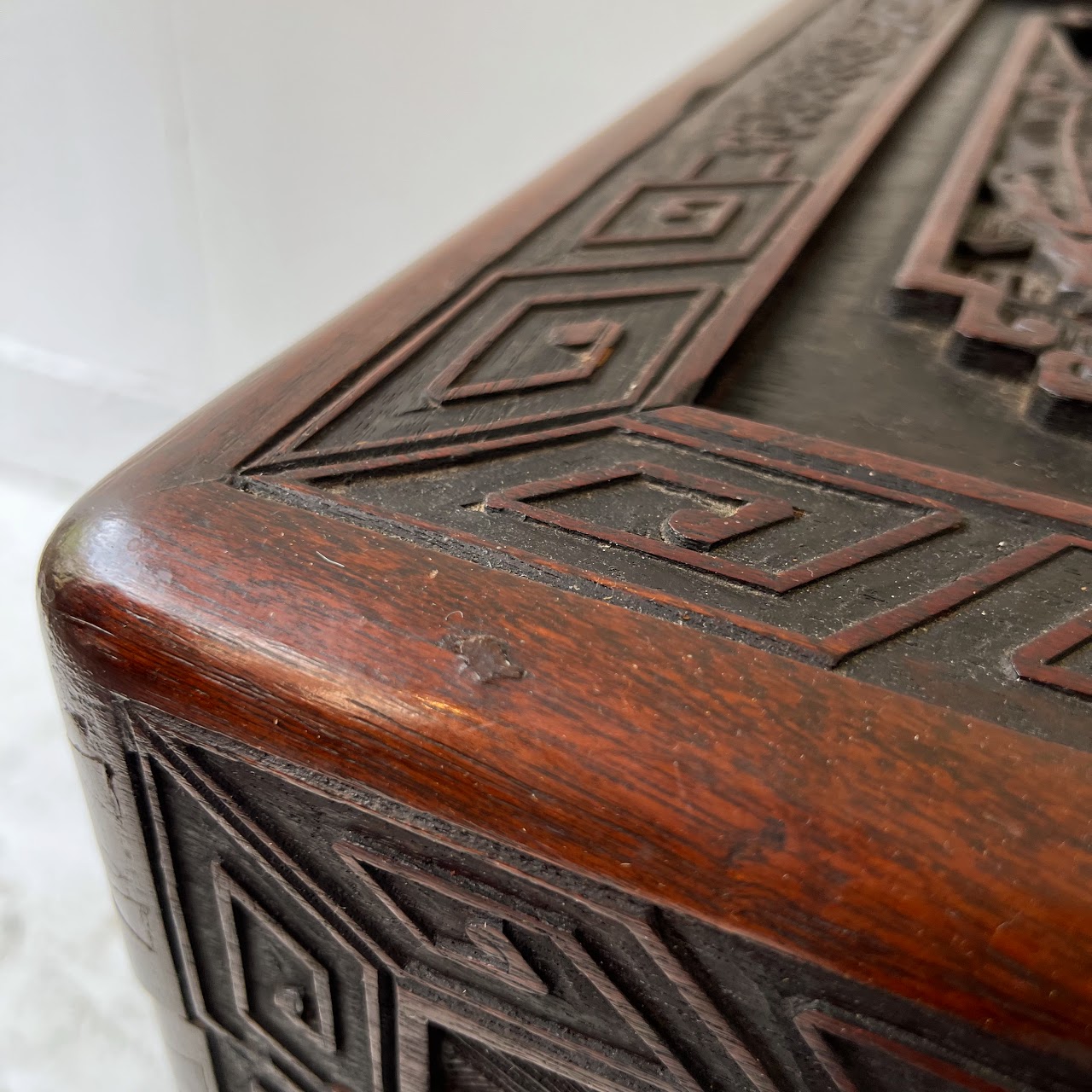 Chinese Carved Camphor Chest