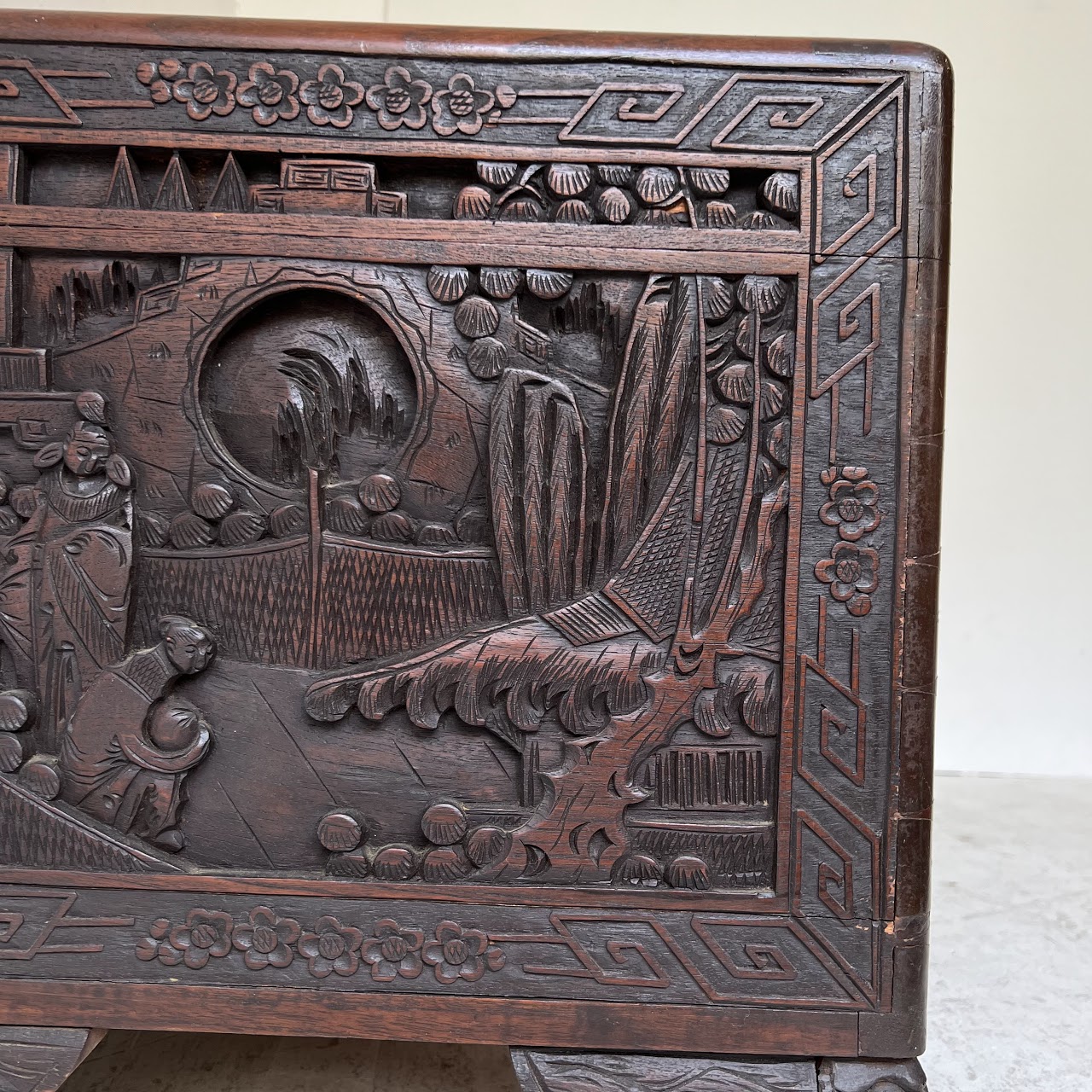 Chinese Carved Camphor Chest