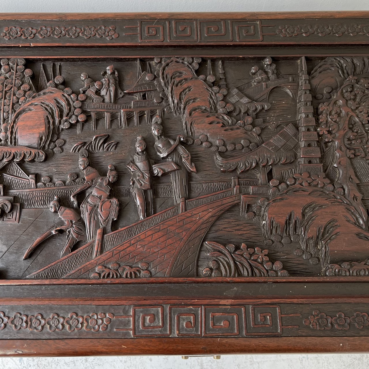 Chinese Carved Camphor Chest