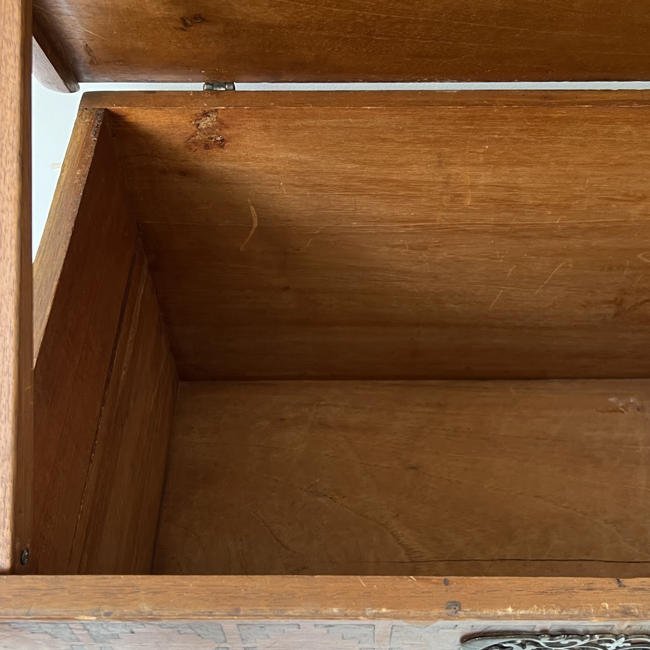 Antique Marquetry Blanket Chest