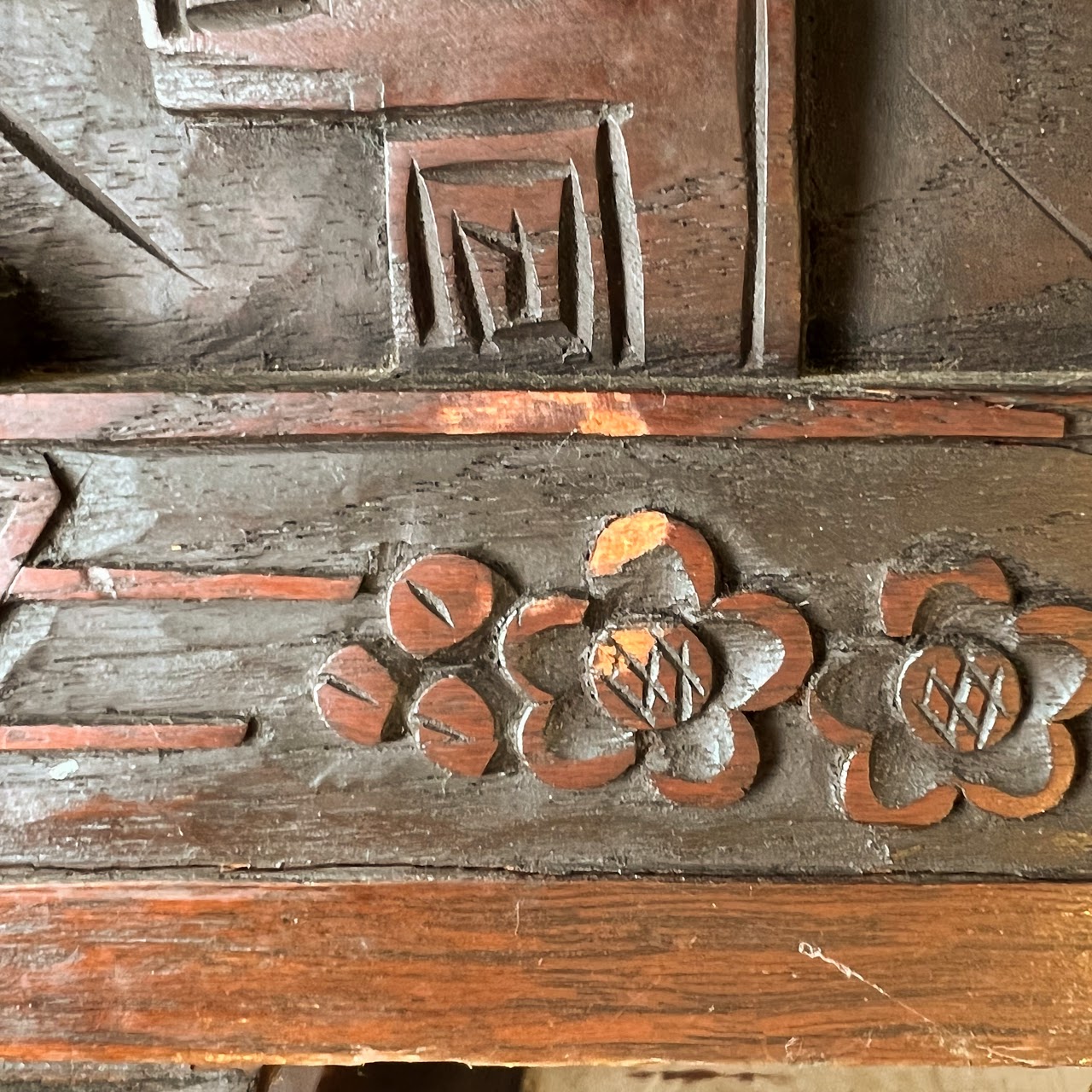 Chinese Carved Camphor Chest