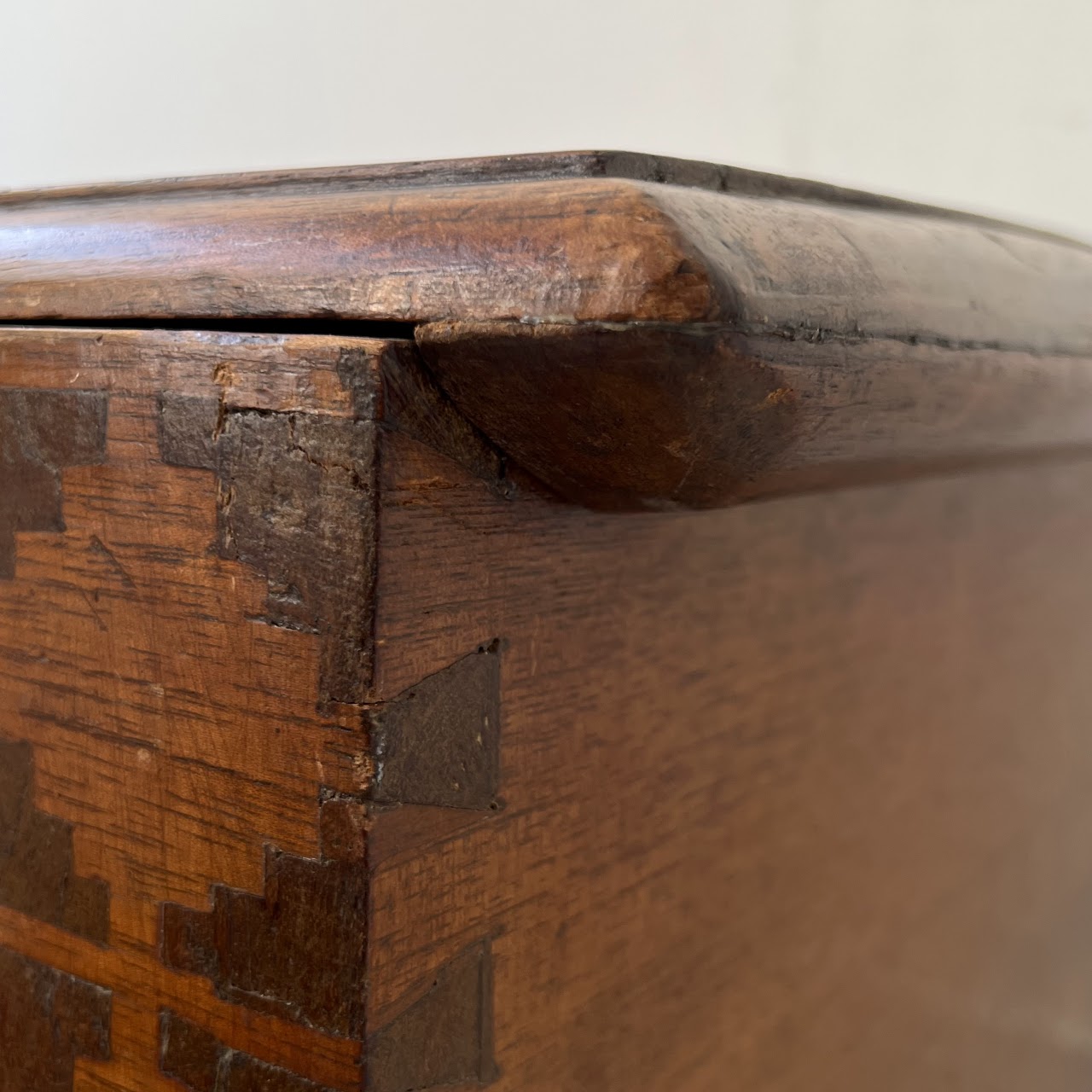 Antique Marquetry Blanket Chest