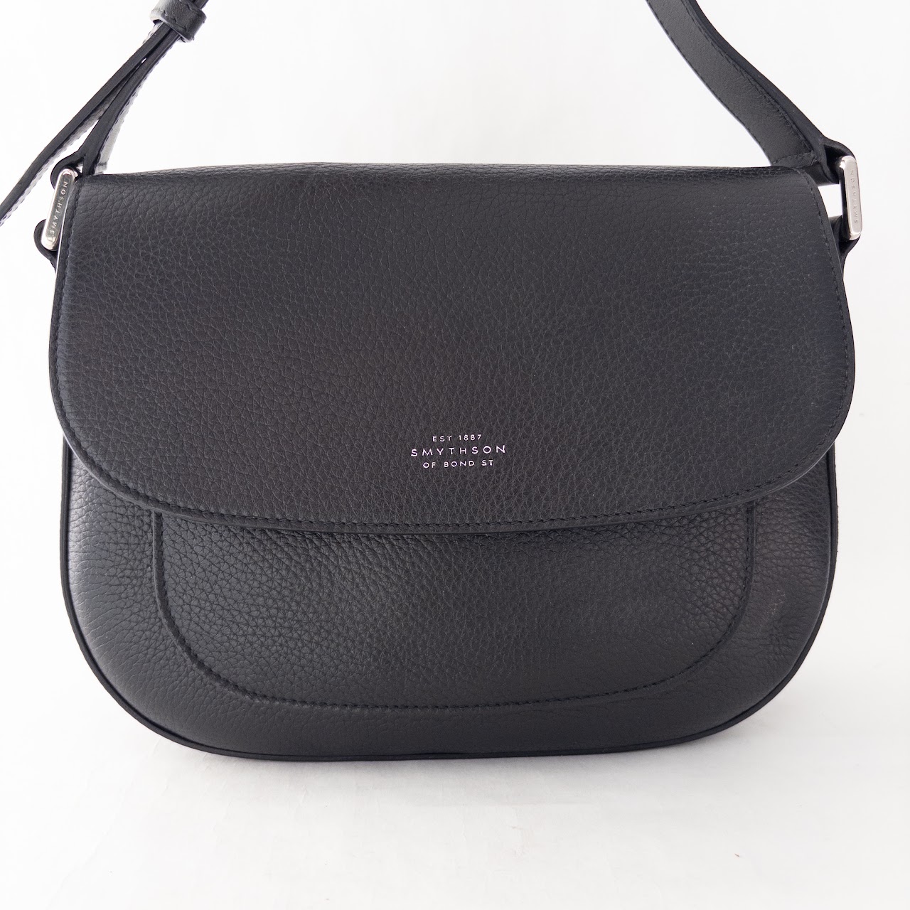 Smythson of Bond Street Leather Shoulder Bag