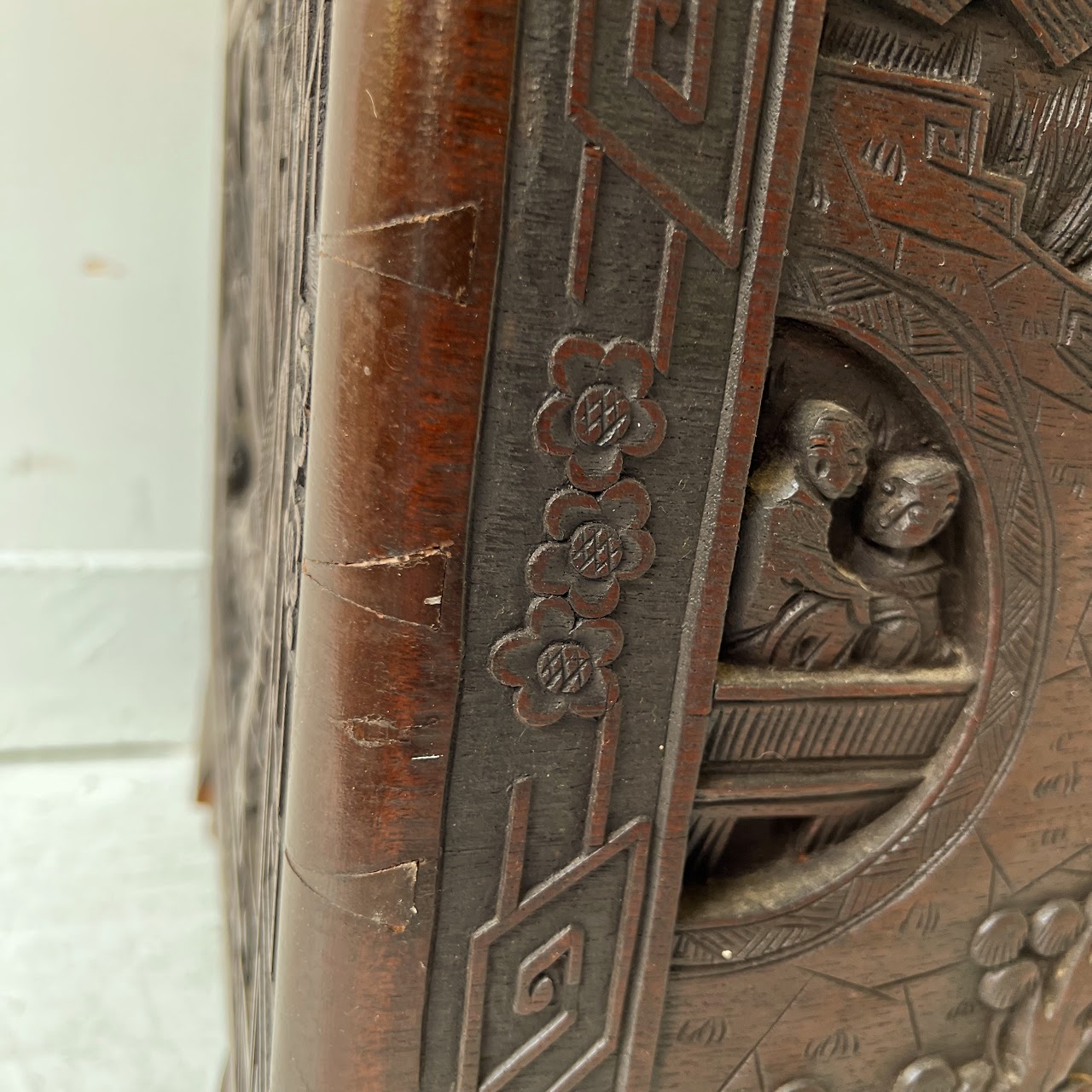 Chinese Carved Camphor Chest