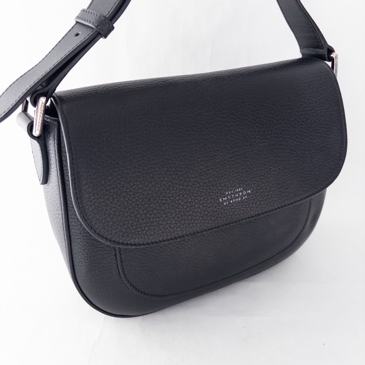 Smythson of Bond Street Leather Shoulder Bag