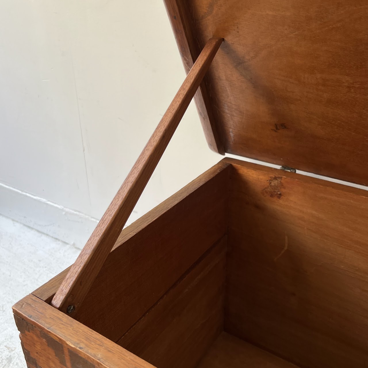 Antique Marquetry Blanket Chest