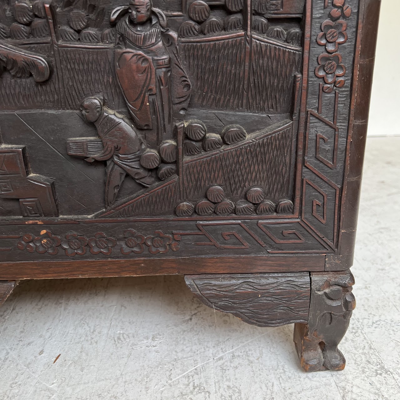 Chinese Carved Camphor Chest