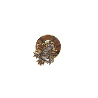 14K Gold Masonic Symbol Tie Pin With Diamond Accent