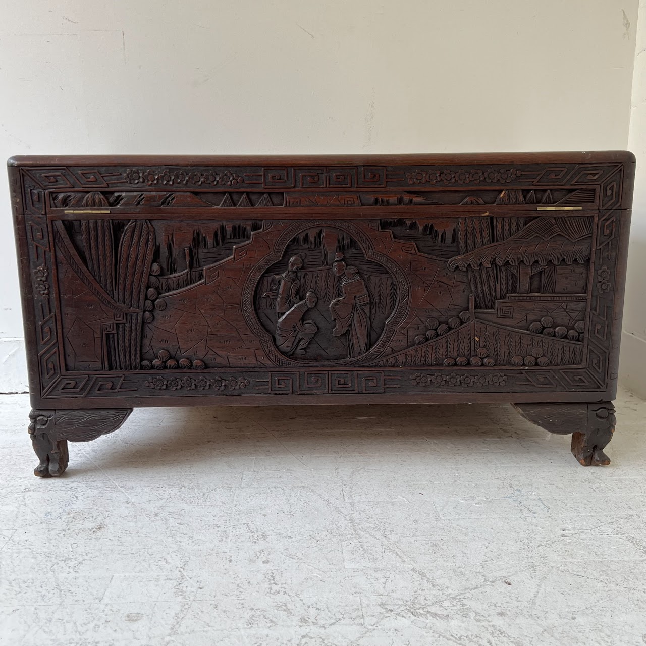 Chinese Carved Camphor Chest