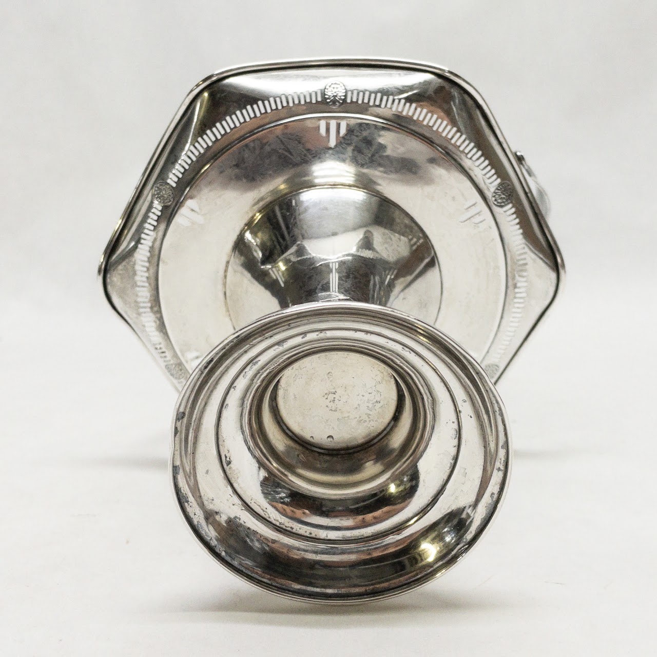 Sterling Silver Webster Co. Basket vase