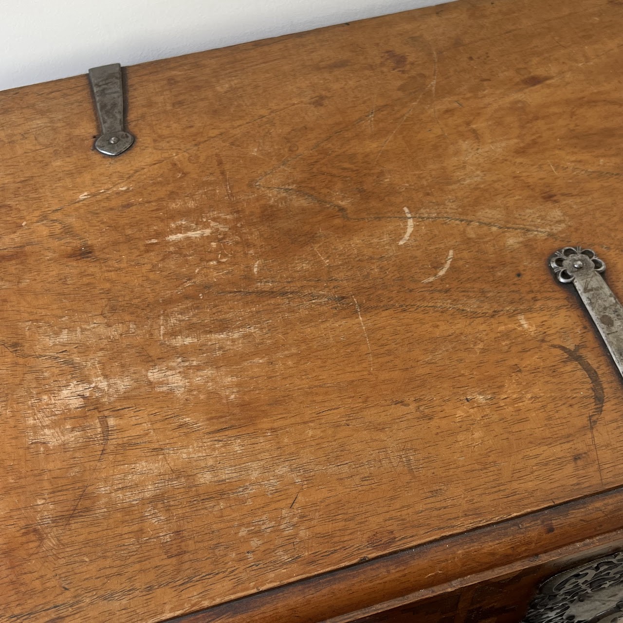 Antique Marquetry Blanket Chest