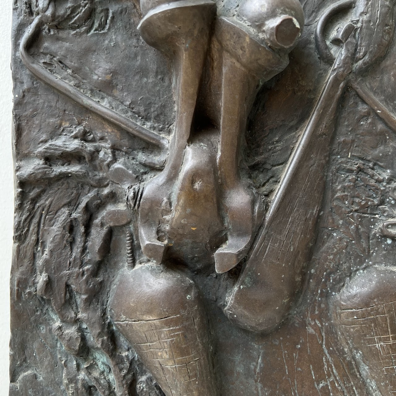 Miriam Brofsky Signed Brutalist Bronze Sculpture