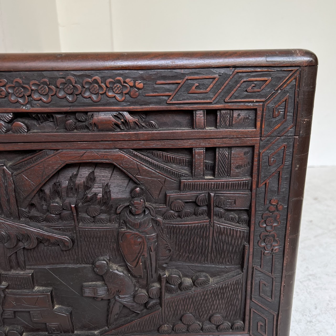 Chinese Carved Camphor Chest