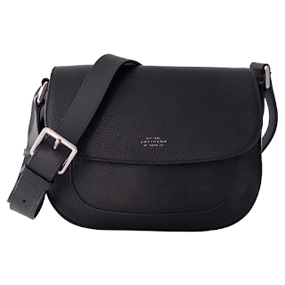 Smythson of Bond Street Leather Shoulder Bag