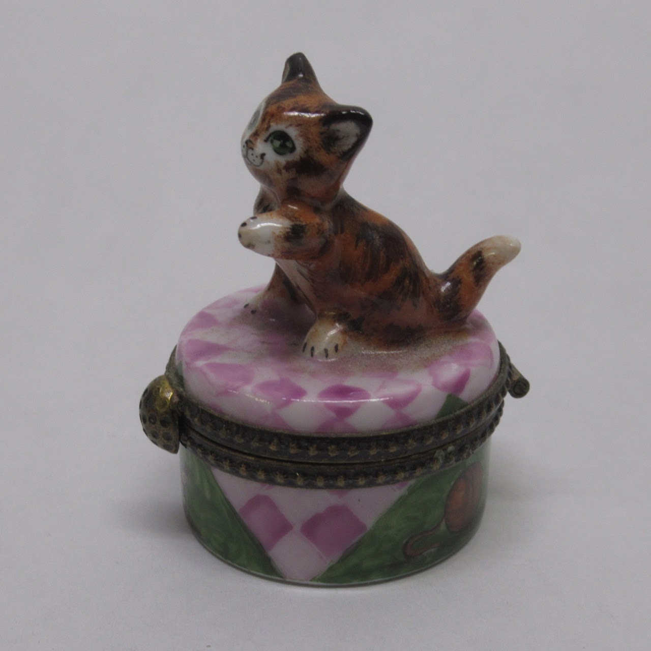 Rochard Limoges Kitten Miniature Trinket Box