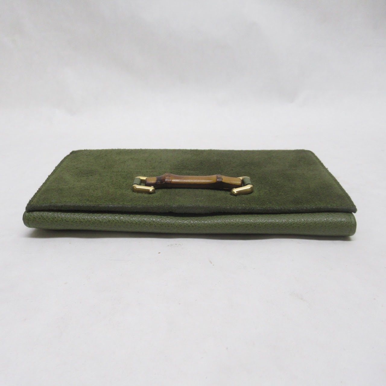 Gucci Vintage Suede and Leather Continental Wallet