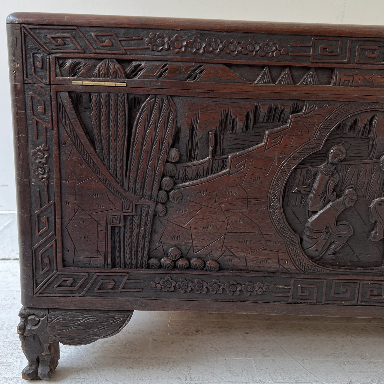 Chinese Carved Camphor Chest