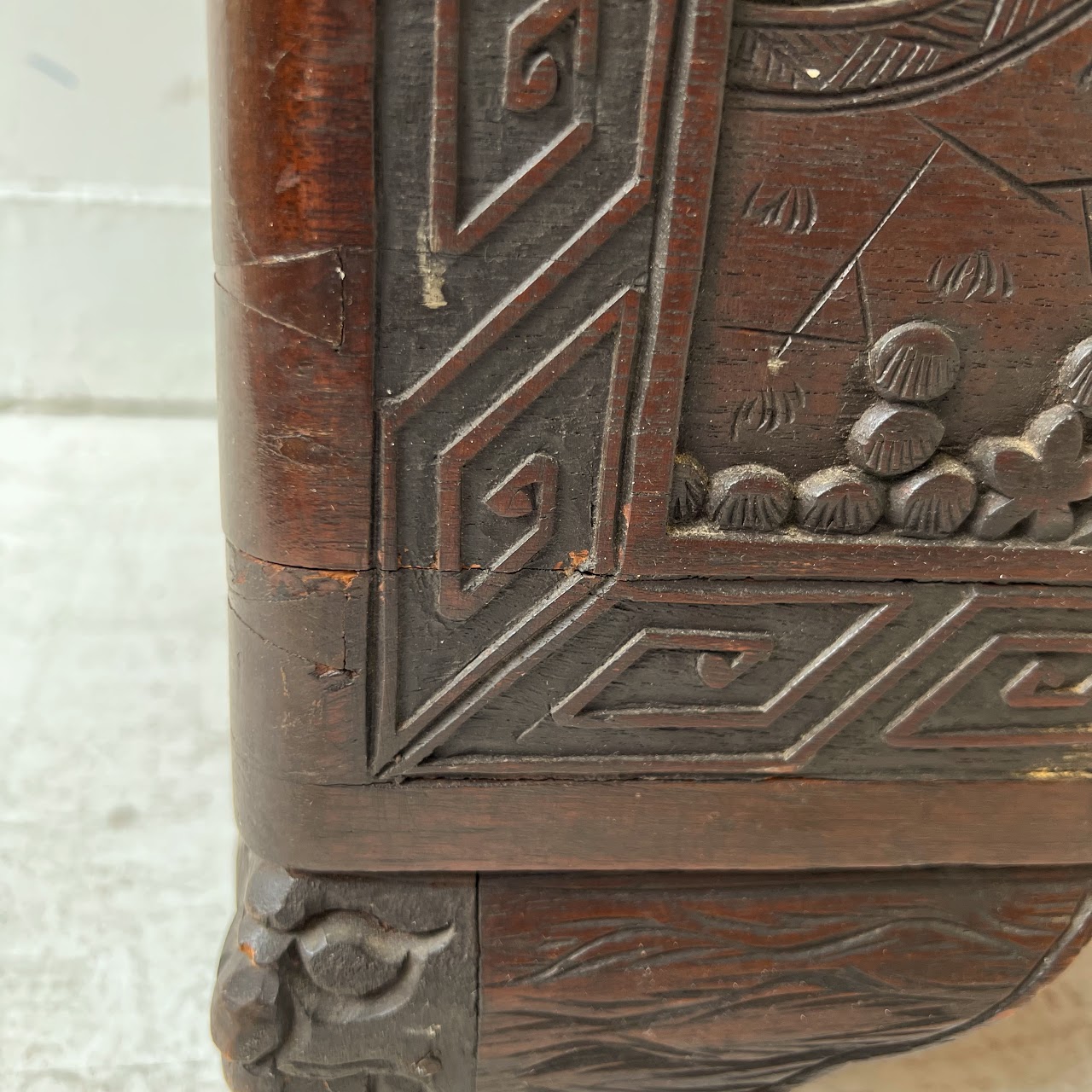 Chinese Carved Camphor Chest