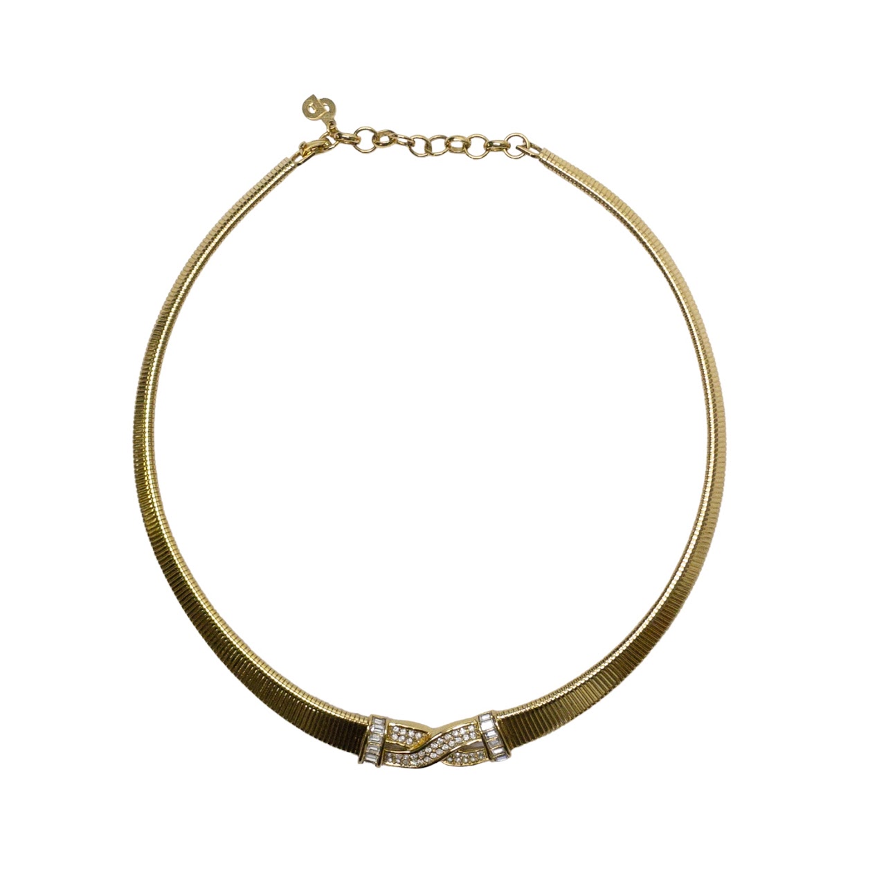 Christian Dior Flat Omega Necklace