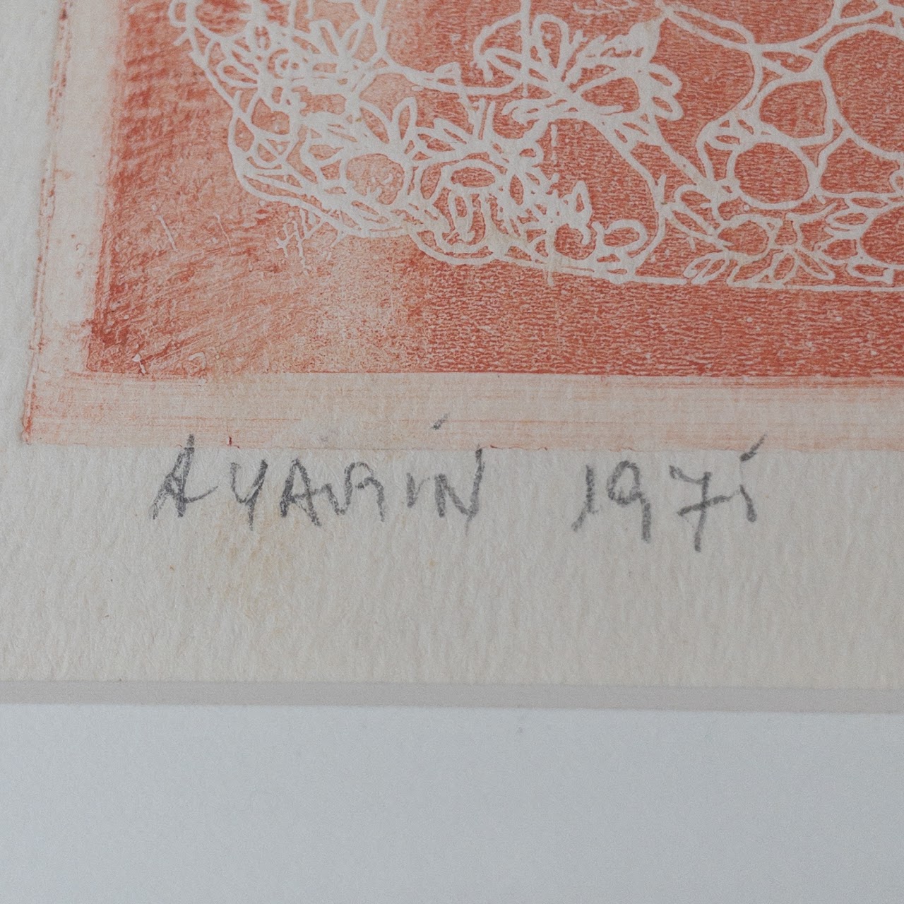 Abraham Yakin Signed Color Drypoint Etching