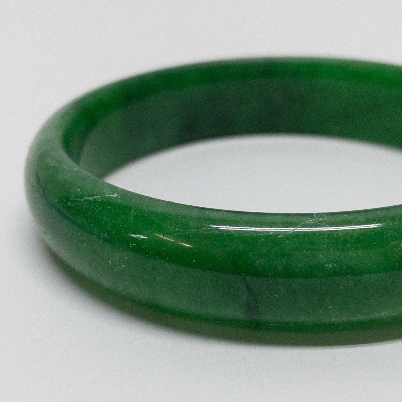 Dark Green Jade Bangle