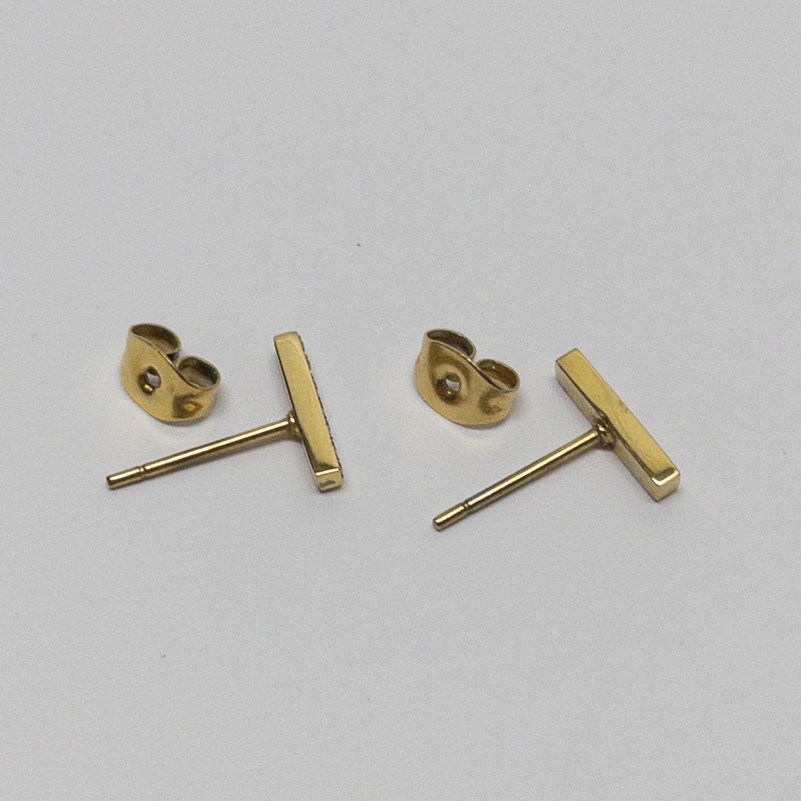 14K Gold Rachel Zoe Bar Earrings