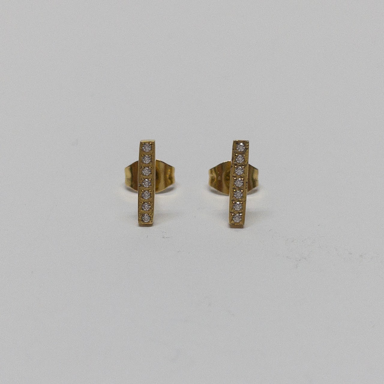 14K Gold Rachel Zoe Bar Earrings