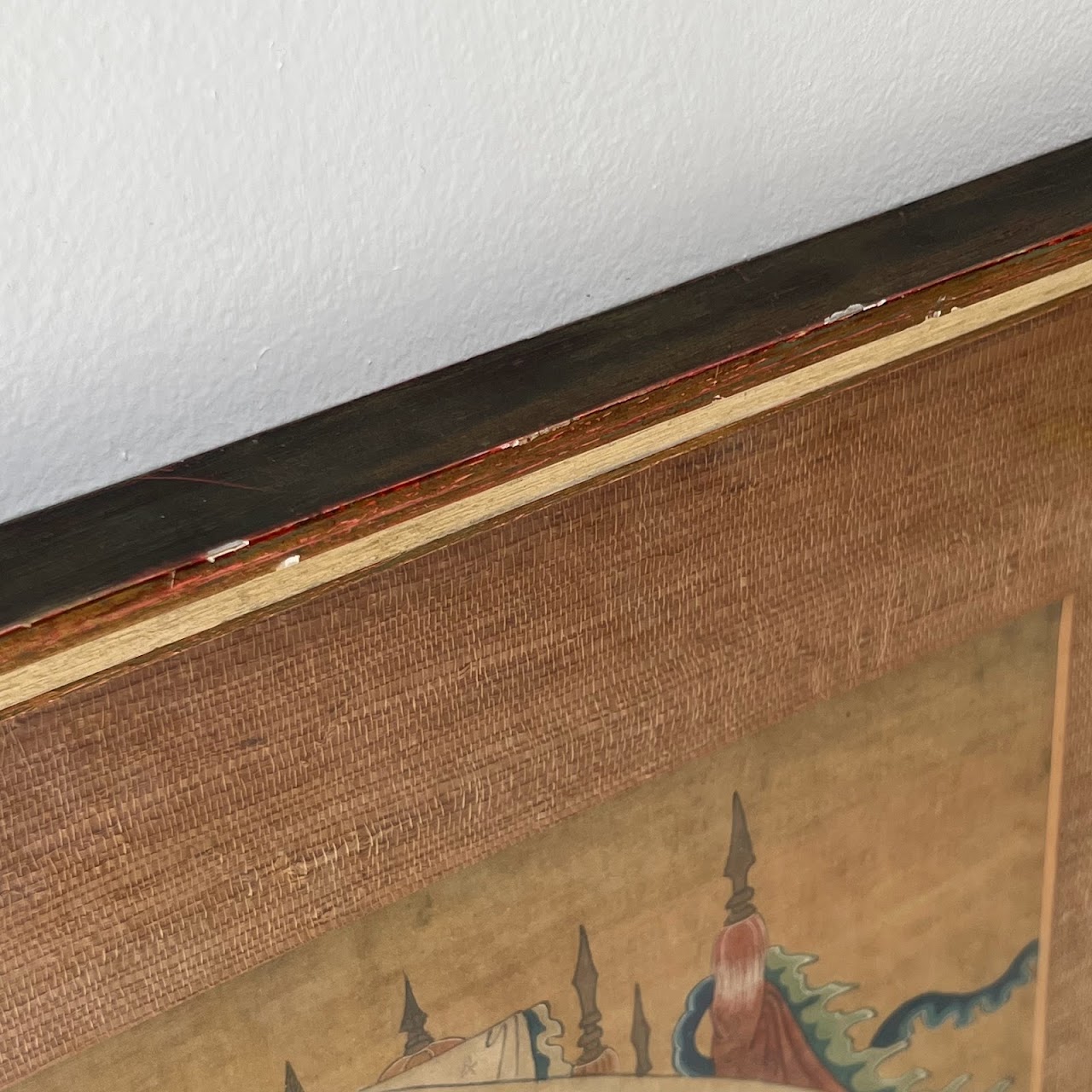 Chinese Antique Gouache Painting Pair