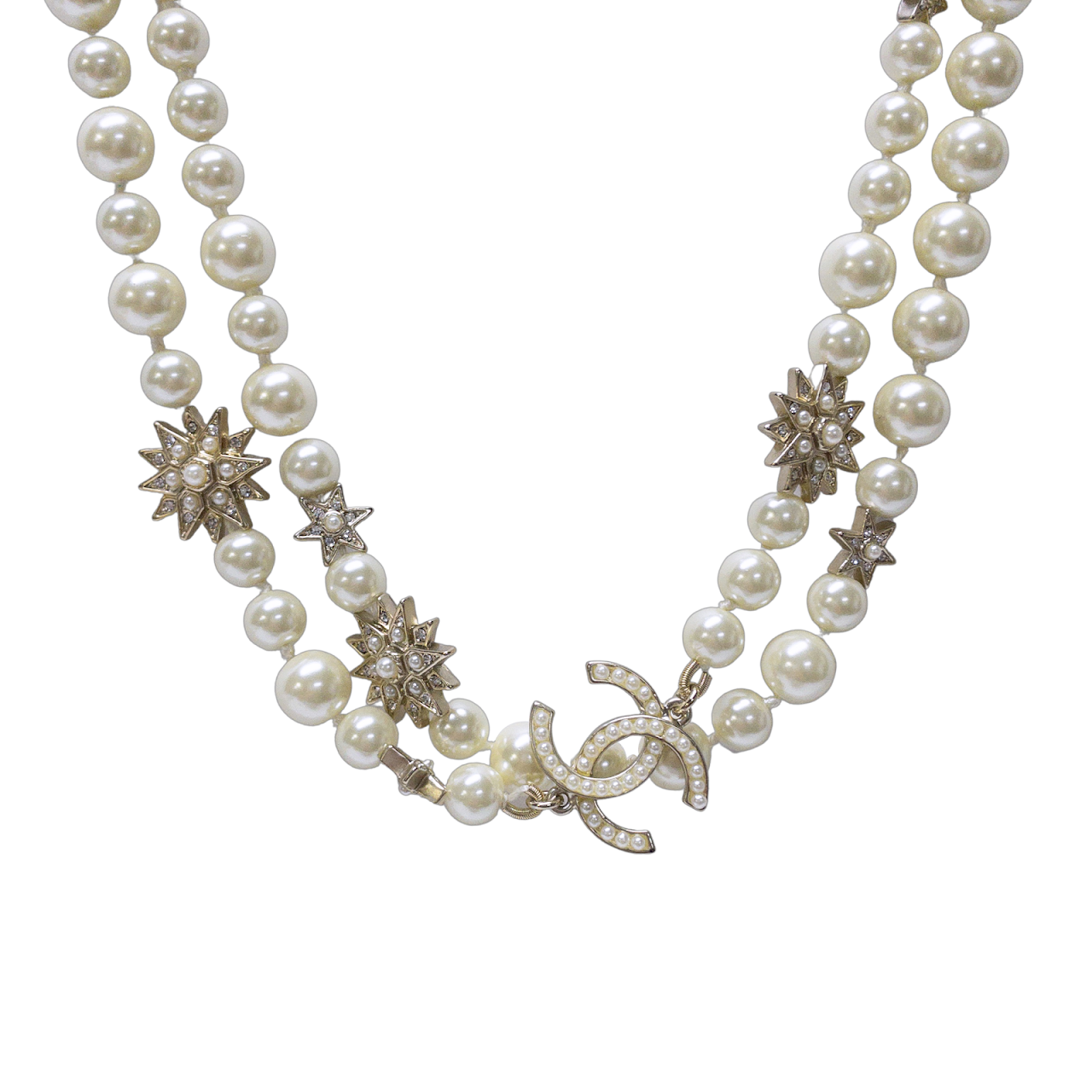 Chanel Faux Pearl Strand Necklace