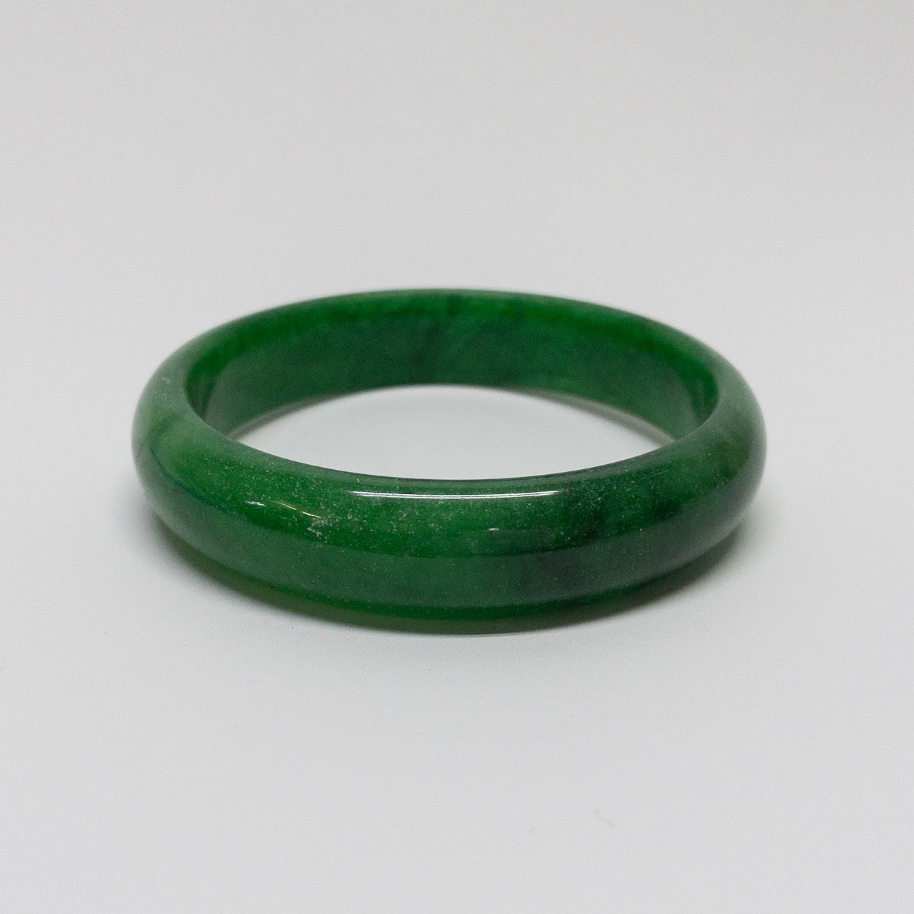 Dark Green Jade Bangle