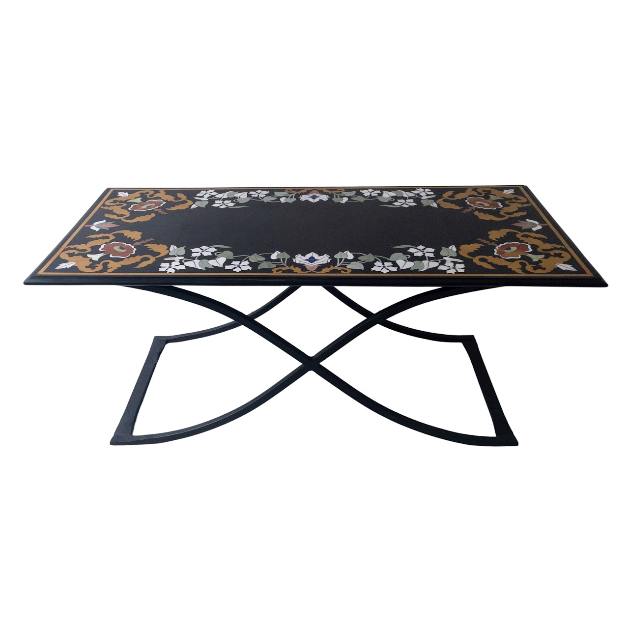 Marble & Stone Inlay Coffee Table