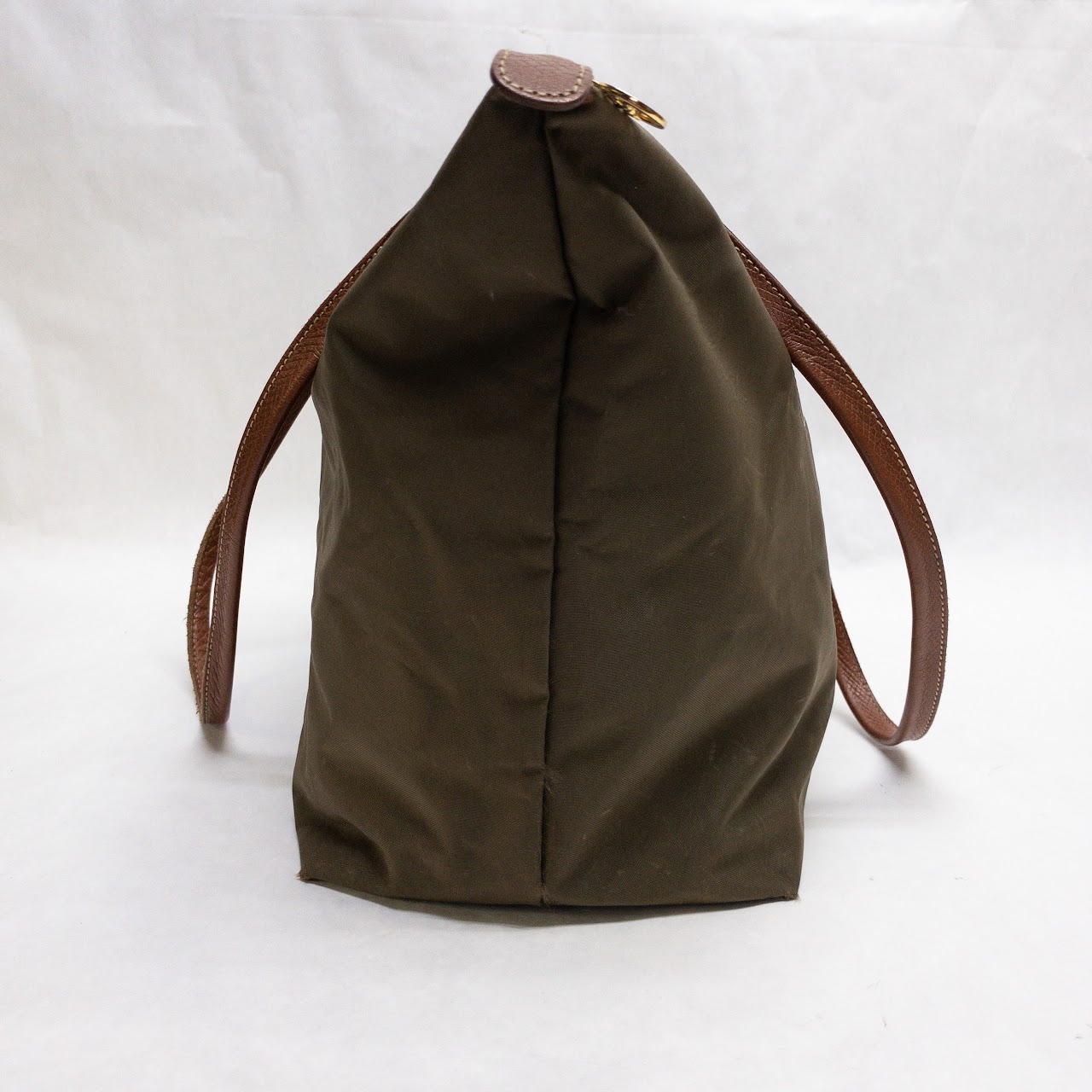 Longchamp Olive Nylon Tote