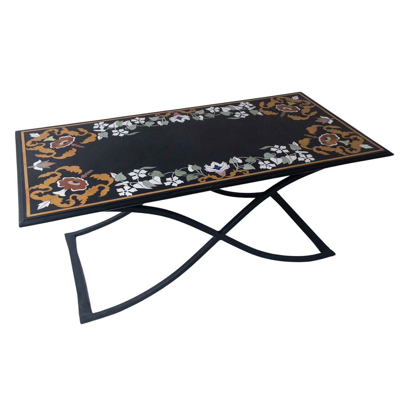 Marble & Stone Inlay Coffee Table