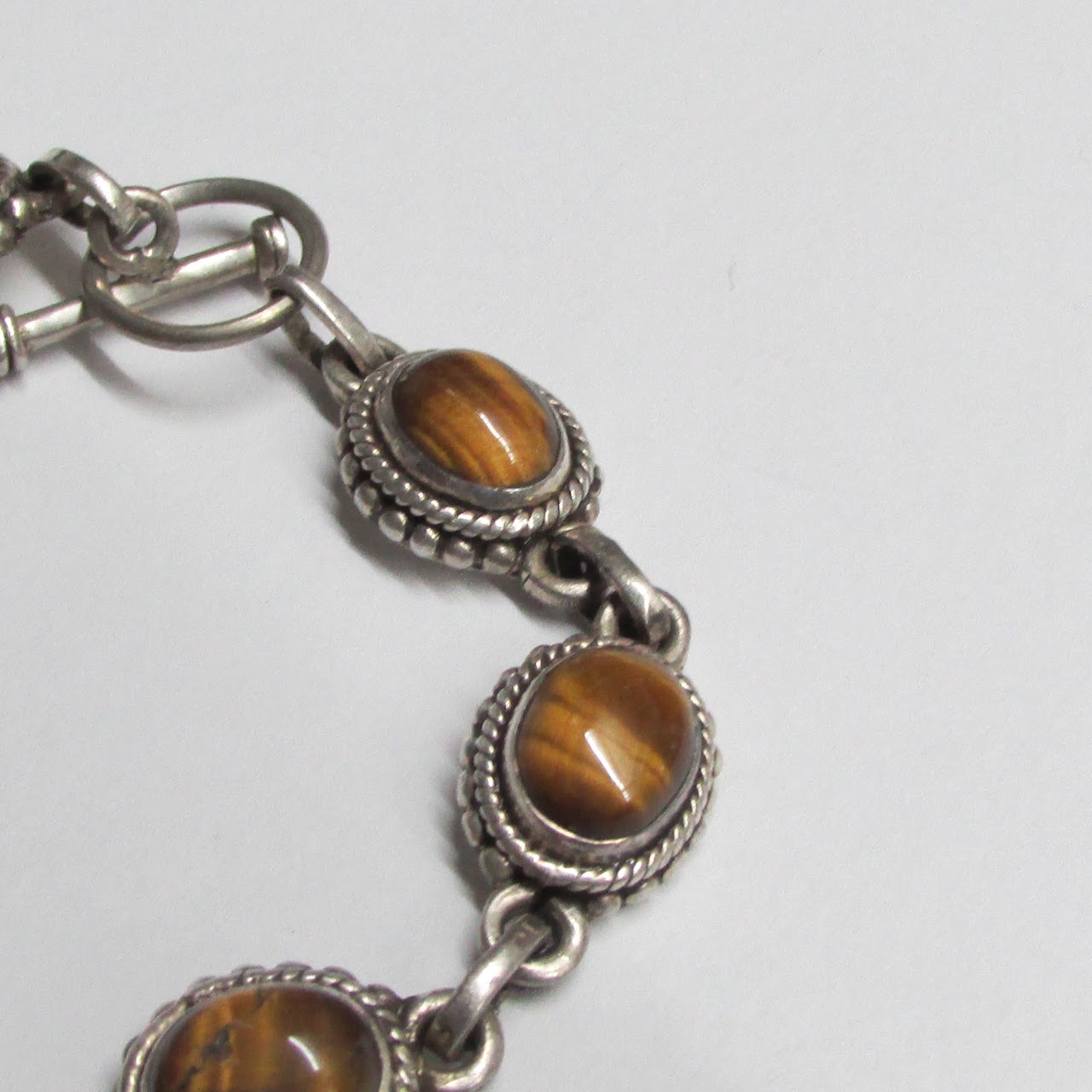 Sterling Silver & Tiger Eye Bracelet