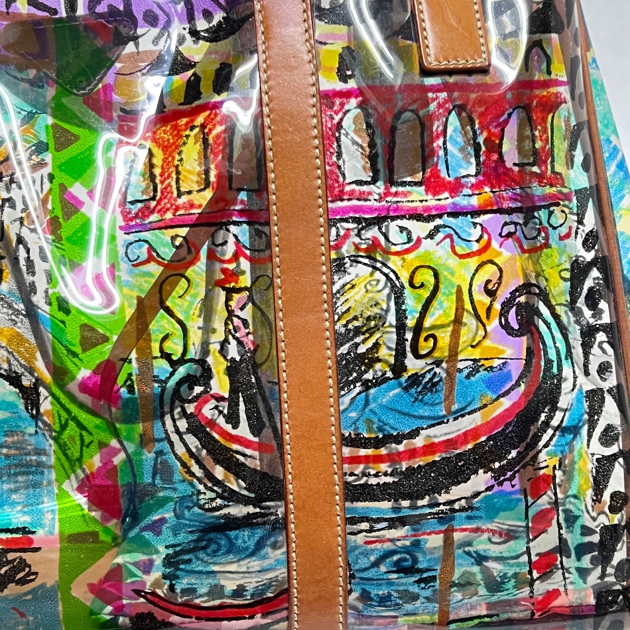 Prada Painted Tote Bags