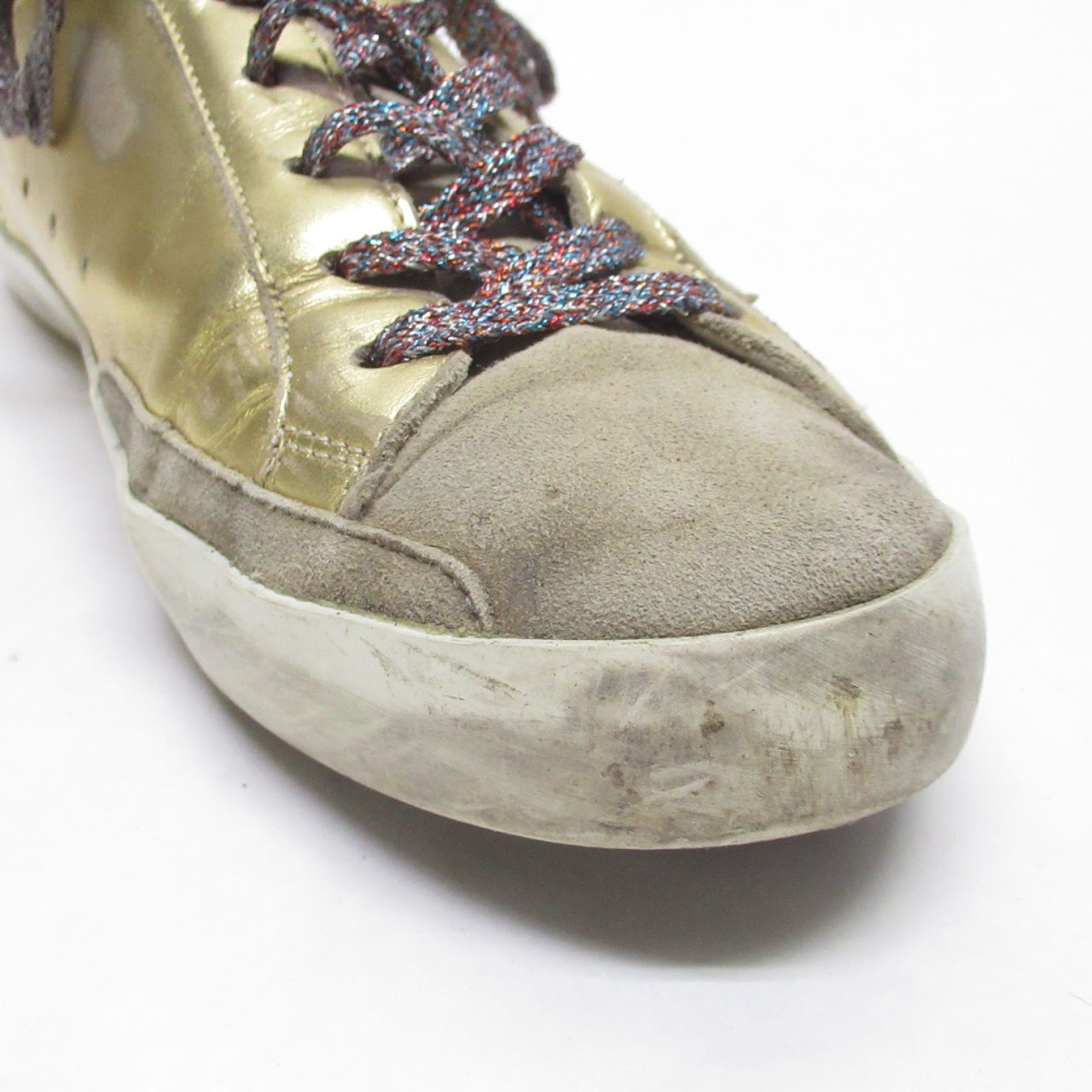 Golden Goose Deluxe Brand  Metallic Super-Star Sneakers