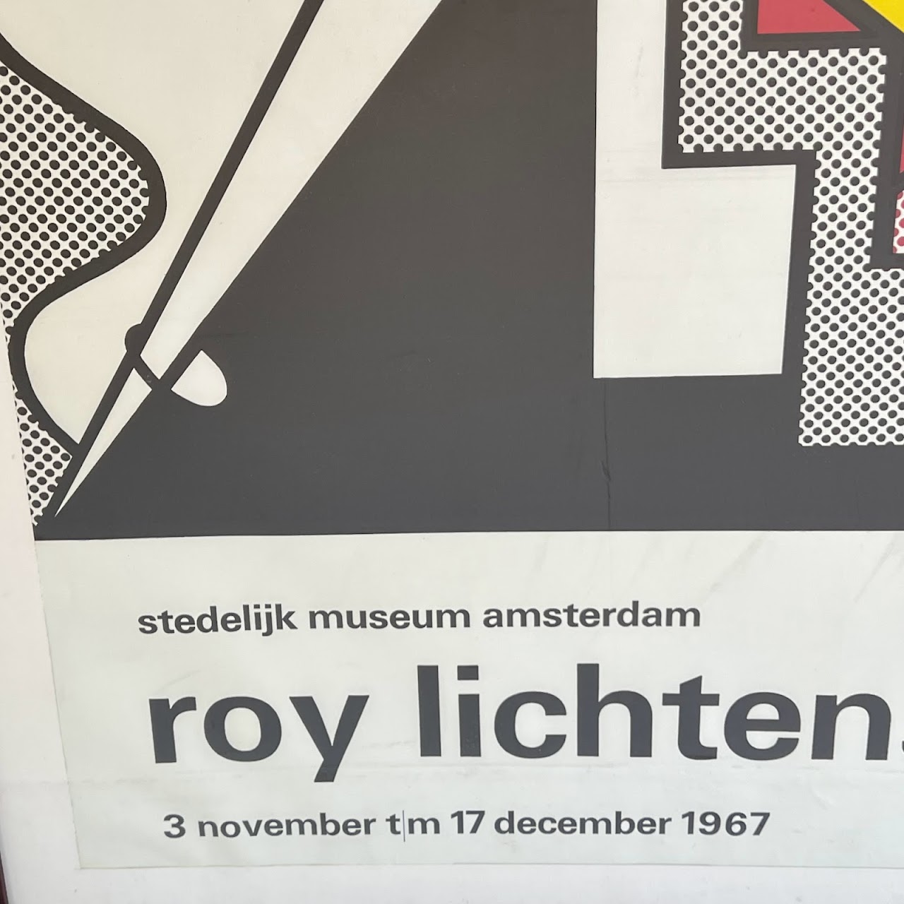 Roy Lichtenstein Stedelijk Museum Lithograph Exhibition Poster