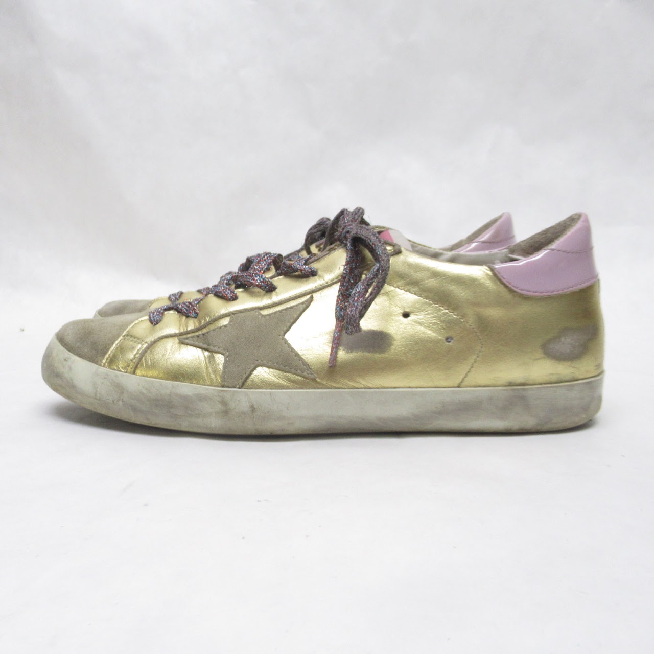 Golden Goose Deluxe Brand  Metallic Super-Star Sneakers